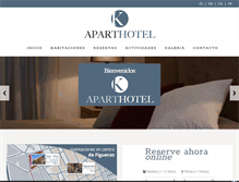 Tablet Screenshot of aparthotelk.com